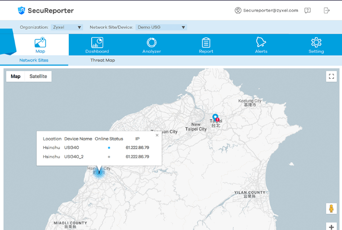 secureporter threat map ไซเซลเปิดตัวบริการวิเคราะห์ความปลอดภัยระบบเครือข่ายระดับสูง “SecuReporter”  