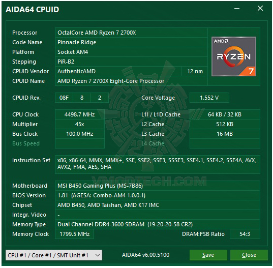 aida64-oc aida64 oc MSI B450 GAMING PLUS REVIEW