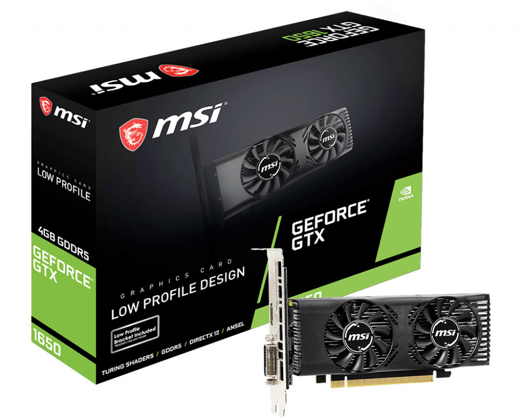 MSI เปิดตัวการ์ดจอ GeForce GTX 1650 ในรุ่น Low-profile เน้นความเล็กแรงและประหยัดติดตั้งง่าย