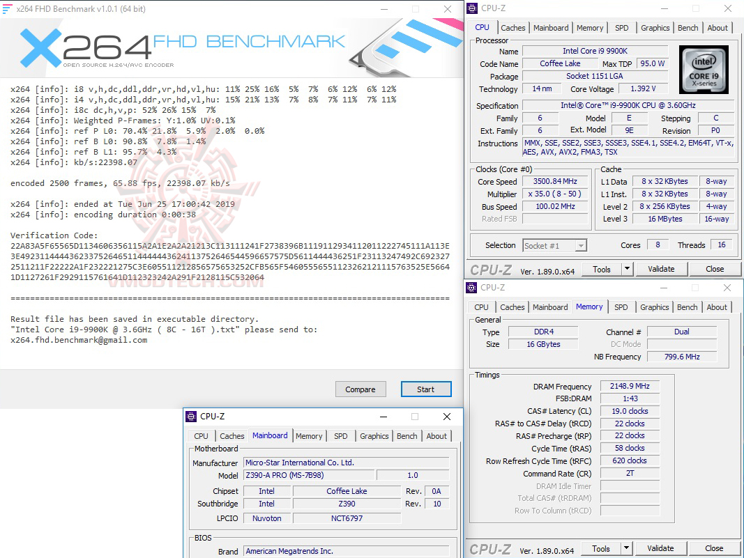 x264-2 x264 2 MSI Z390 A PRO REVIEW