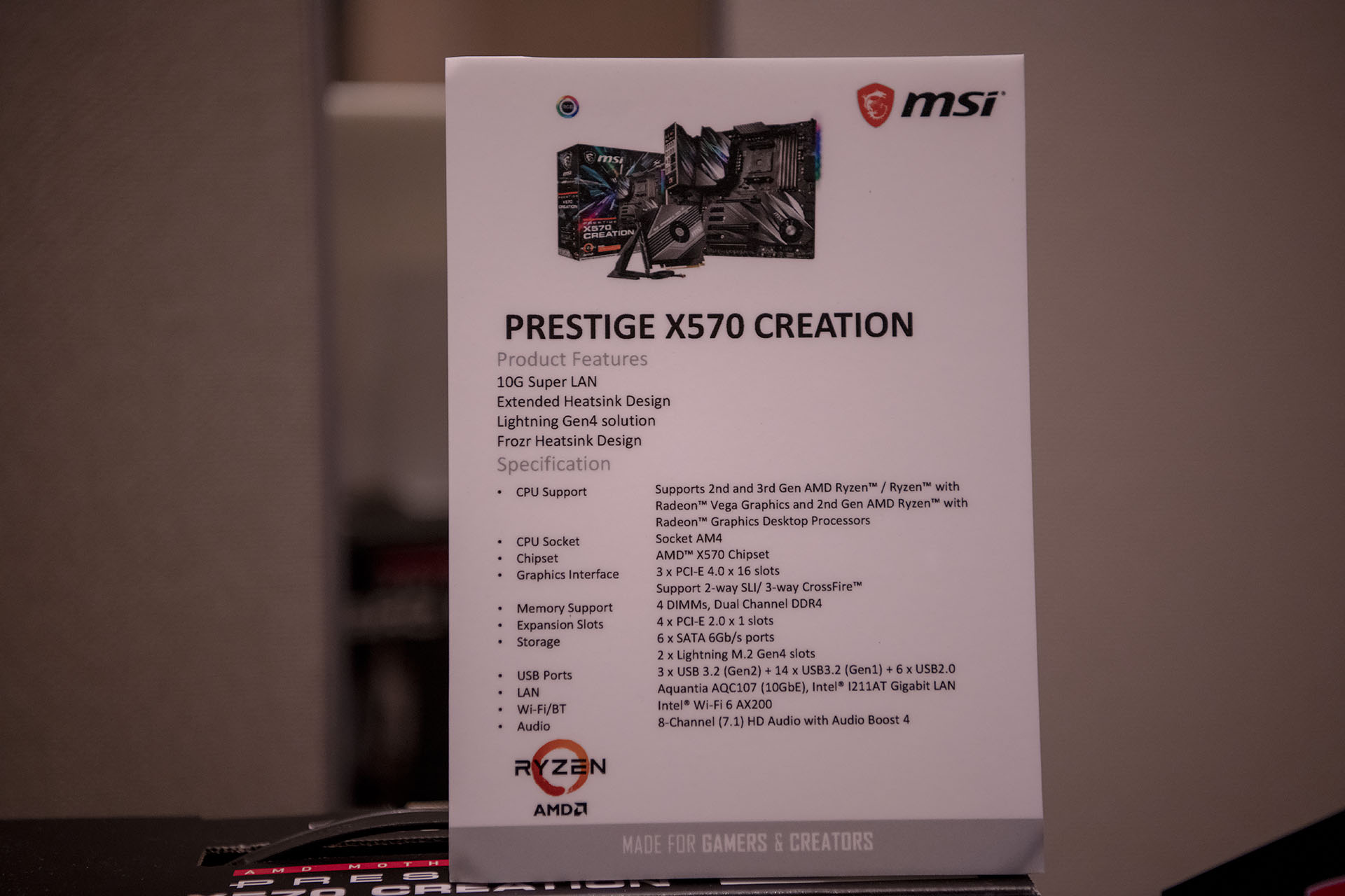 dsc 4729 บรรยากาศงาน MSI Indo Pacific X570 Partner Convention พบการเปิดตัวเมนบอร์ด X570 รุ่นใหม่ล่าสุดจากทาง MSI ต้อนรับการมาของซีพียู AMD RYZEN 3000ซีรี่ย์ 