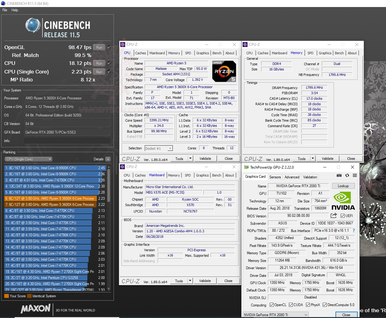 c11 AMD RYZEN 5 3600X PROCESSOR REVIEW 