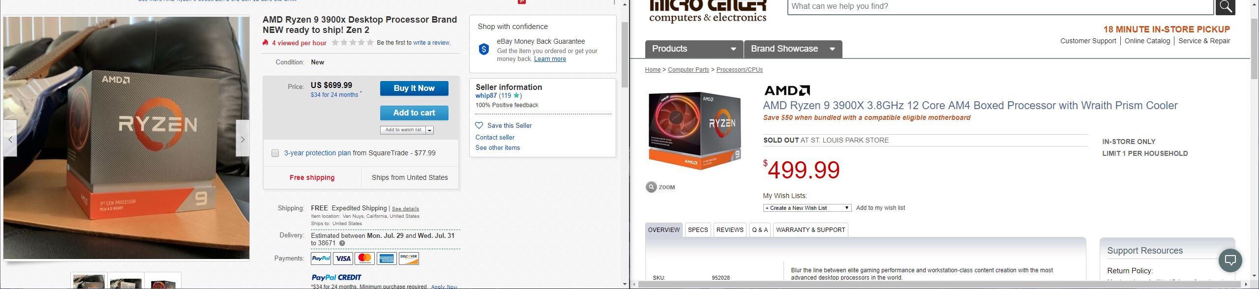 ryzen cheep 2 AMD RYZEN9 3900X ขายดีในจนยอดสั่งซื้อไม่พอและการ์ดจอ RADEON RX 5700XT เตรียมลดราคาลงอีกในเว็บไซต์ออนไลน์ต่างประเทศ