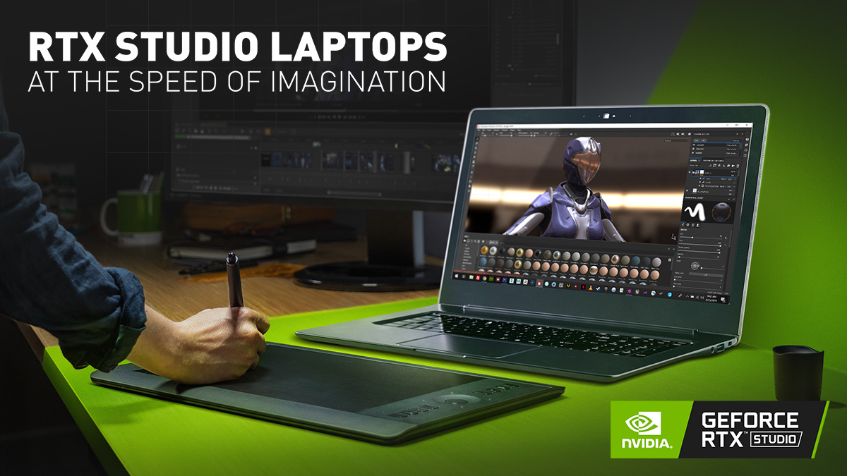 rtx_studio_laptops_at-the-speed-of-imagination rtx studio laptops at the speed of imagination NVIDIA ประกาศเปิดตัวผลิตภัณฑ์รุ่นใหม่และโซลูชั่นใหม่ในงาน SIGGRAPH สำหรับสตูดิโอนักพัฒนาและครีเอเตอร์เพื่อใช้สร้างสรรค์งานระดับมืออาชีพโดยเฉพาะ