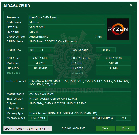 asida64 ASRock X570 Taichi Review 