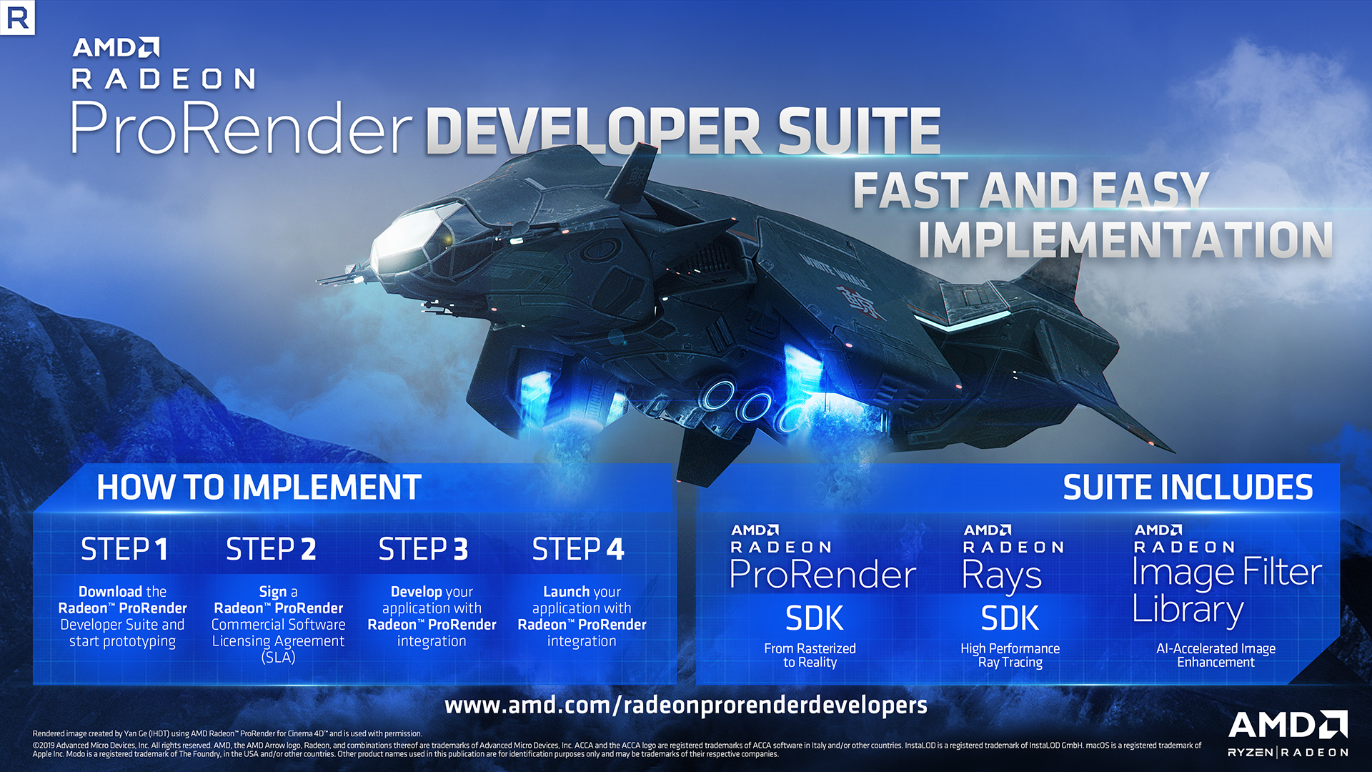 radeon prorender developer suite infographic 1080p AMD เอเอ็มดีเพิ่มขีดความสามารถความสร้างสรรค์ในการทำงานด้วยการผสมผสานและอัพเดตด้านประสิทธิภาพใน Radeon ProRender