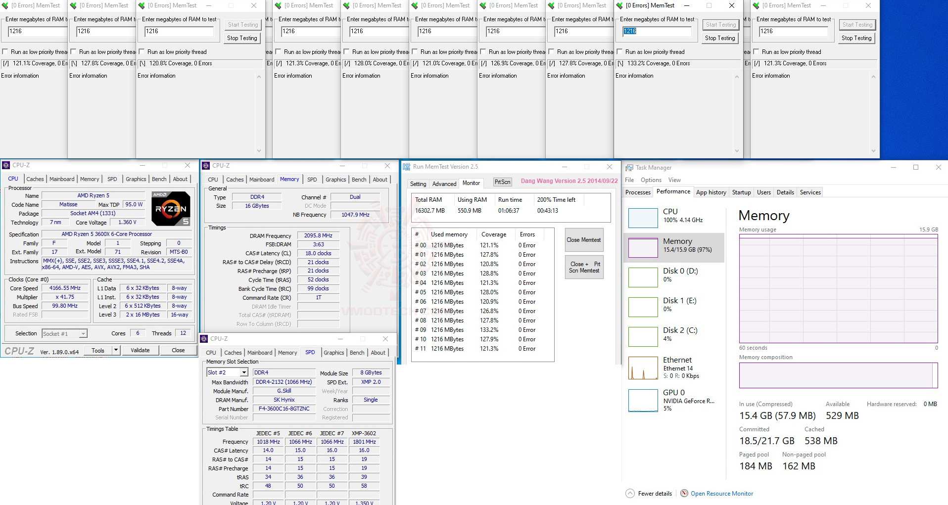 test2 test2 G.SKILL Trident Z Neo DDR4 3600MHz CL16 19 19 39 1.35V 16GB (2x8GB) Review
