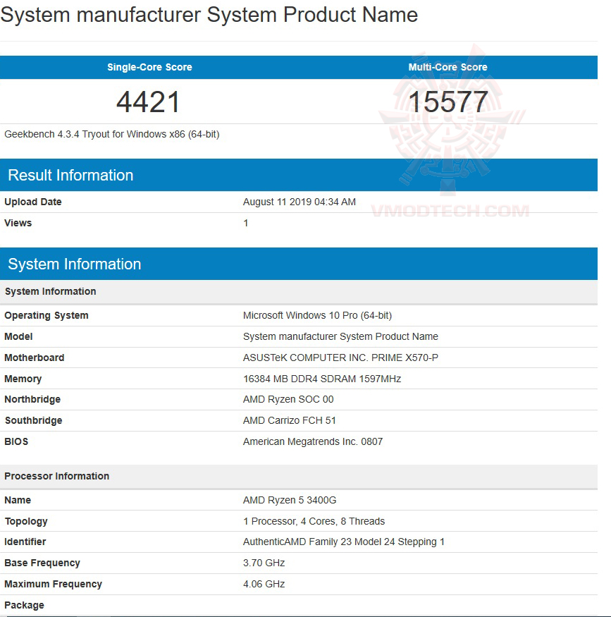 geek4 AMD RYZEN 5 3400G PROCESSOR REVIEW 