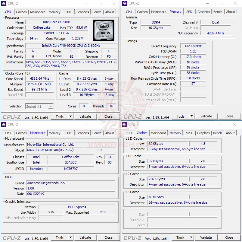 cpuid MSI MAG B365M MORTAR REVIEW