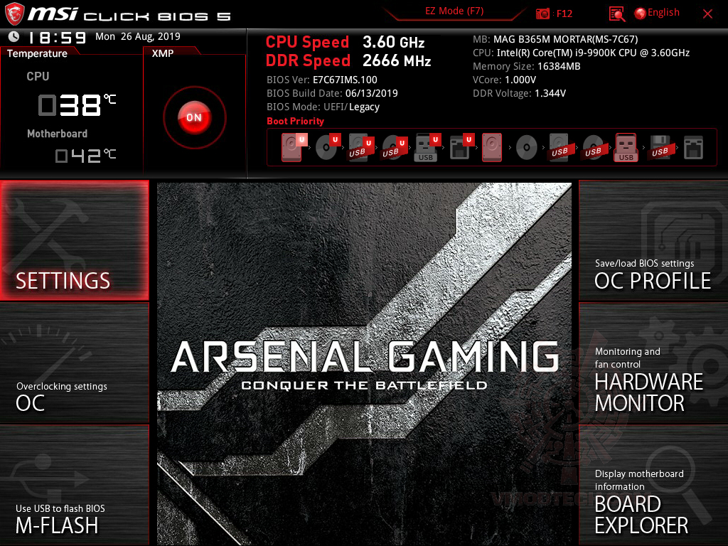 msi snapshot MSI MAG B365M MORTAR REVIEW