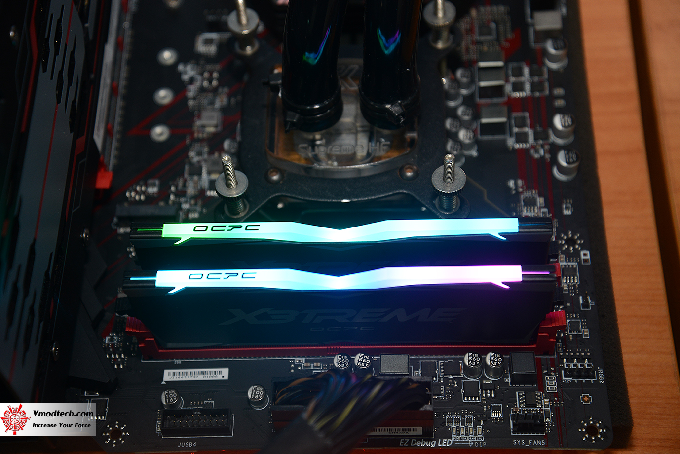 dsc 7710 OCPC X3TREME AURA RGB DDR4 3200Mhz CL20 25 25 34 16GB 8*2 REVIEW