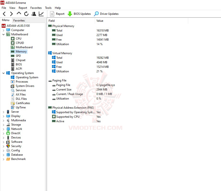 mem info1 OCPC X3TREME AURA RGB DDR4 3200Mhz CL20 25 25 34 16GB 8*2 REVIEW