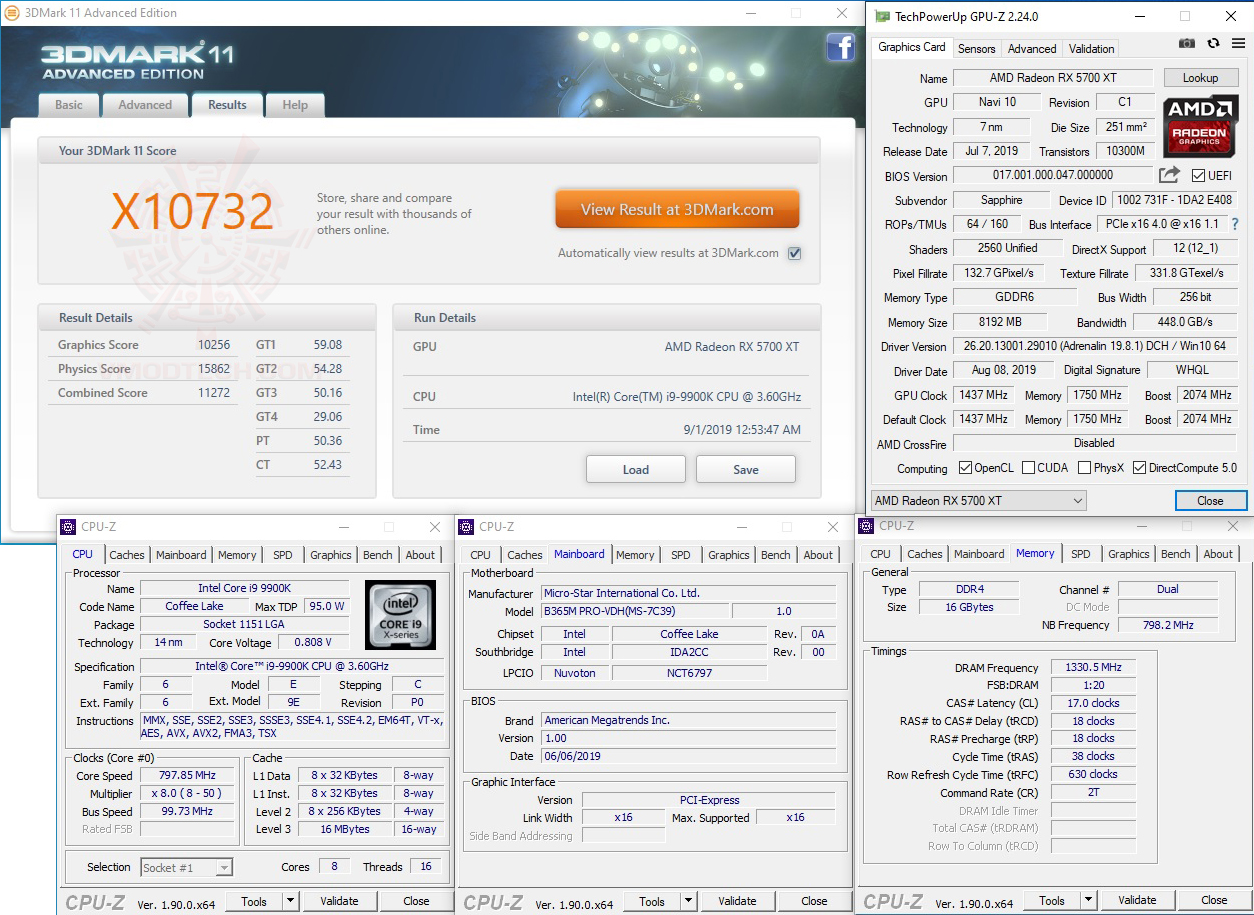 11x1 MSI B365M PRO VDH REVIEW