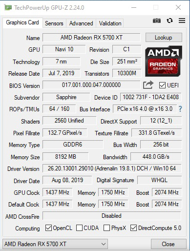 gpuz MSI B365M PRO VDH REVIEW