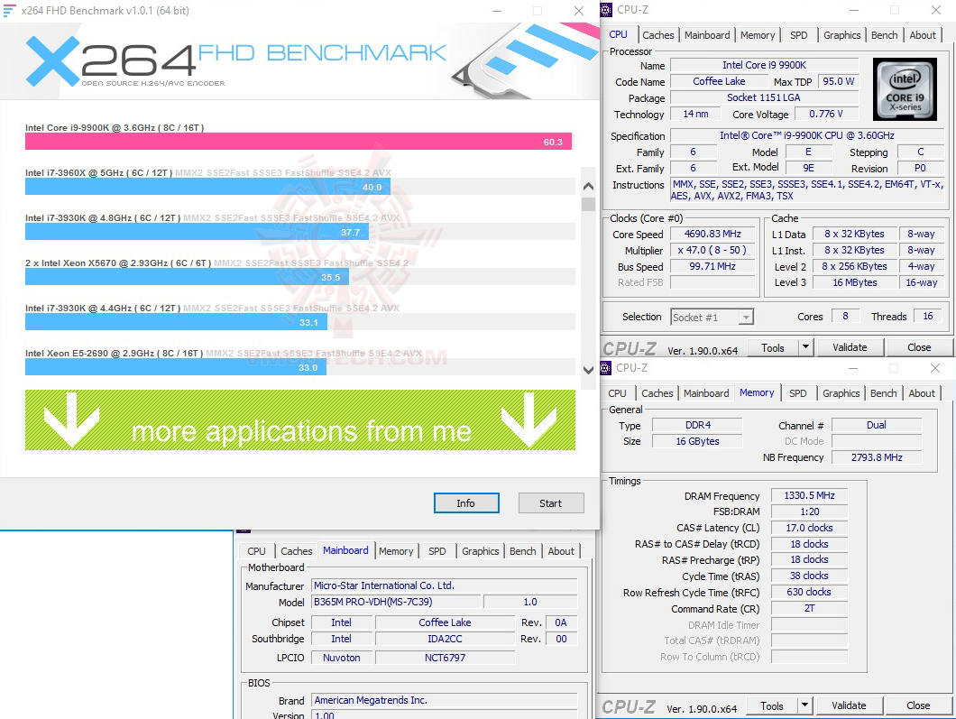 x264 MSI B365M PRO VDH REVIEW