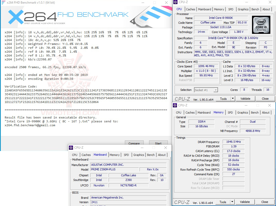x264 2 ASUS PRIME Z390M PLUS REVIEW