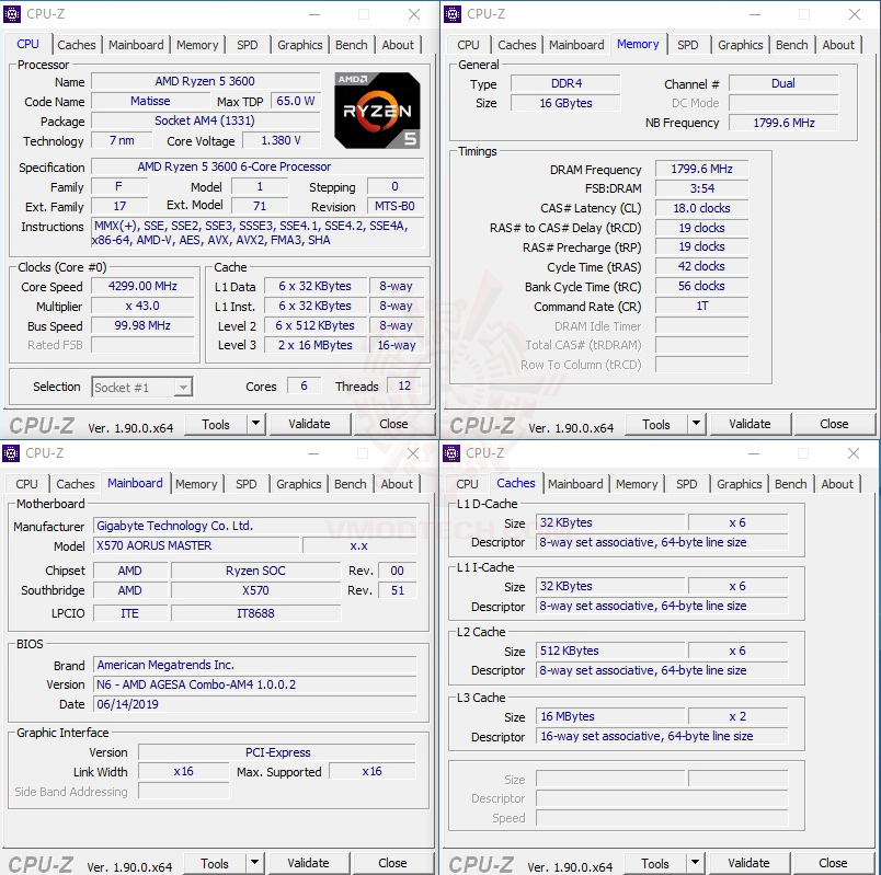 cpuid oc3 AMD RYZEN 5 3600 PROCESSOR REVIEW 