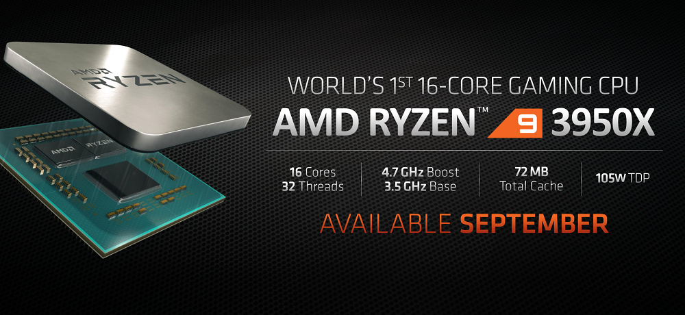 amd ryzen 9 3950x cpu official AMD Ryzen 9 3950X รุ่นท๊อปสุดเลื่อนไปเปิดตัวในเดือนพฤศจิกายน 2562 
