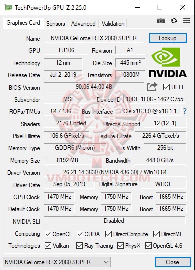 gpude gpude MSI GeForce RTX 2060 SUPER VENTUS OC Review