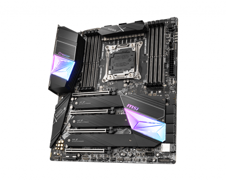 product 6 20190925112944 5d8adf282c8e1 740x593 MSI เปิดตัวเมนบอร์ด MSI Creator X299 รุ่นใหม่ล่าสุดต้อนรับการมาของซีพียู Intel Core X Series รุ่นใหม่ล่าสุดที่เพิ่งเปิดตัวกันไป