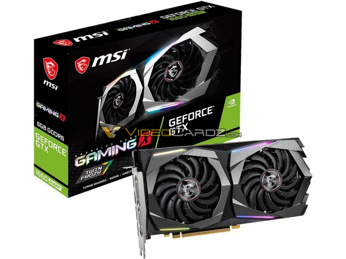 msi gtx 1660s gaming x 1 หลุดภาพการ์ดจอ MSI GeForce GTX 1660 SUPER GAMING X และ MSI GeForce GTX 1660 SUPER VENTUS XS อย่างไม่เป็นทางการ