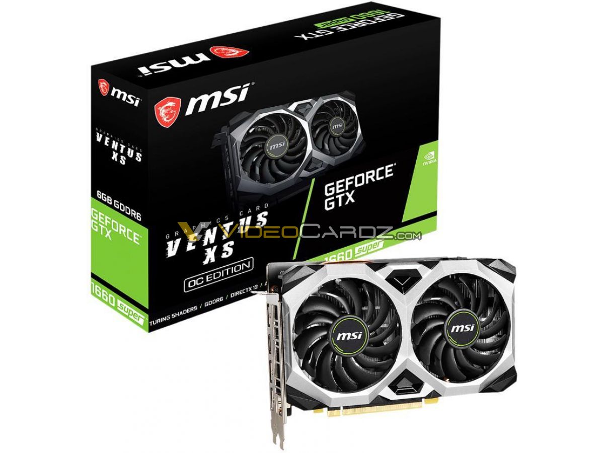msi gtx1660 super ventus 1 หลุดภาพการ์ดจอ MSI GeForce GTX 1660 SUPER GAMING X และ MSI GeForce GTX 1660 SUPER VENTUS XS อย่างไม่เป็นทางการ