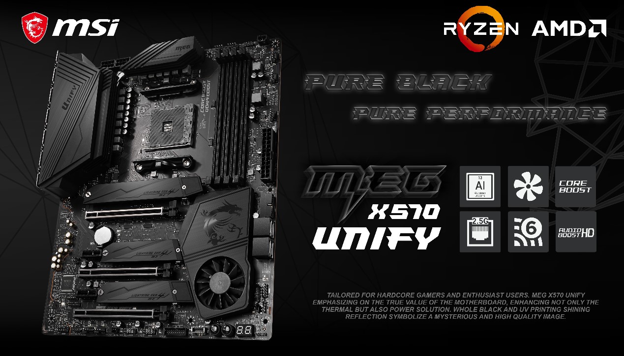 1 UNIFY เมนบอร์ดสาย DARK!! จาก MSI มาร่วมกับด้านมืดไปกับ MEG X570 UNIFY