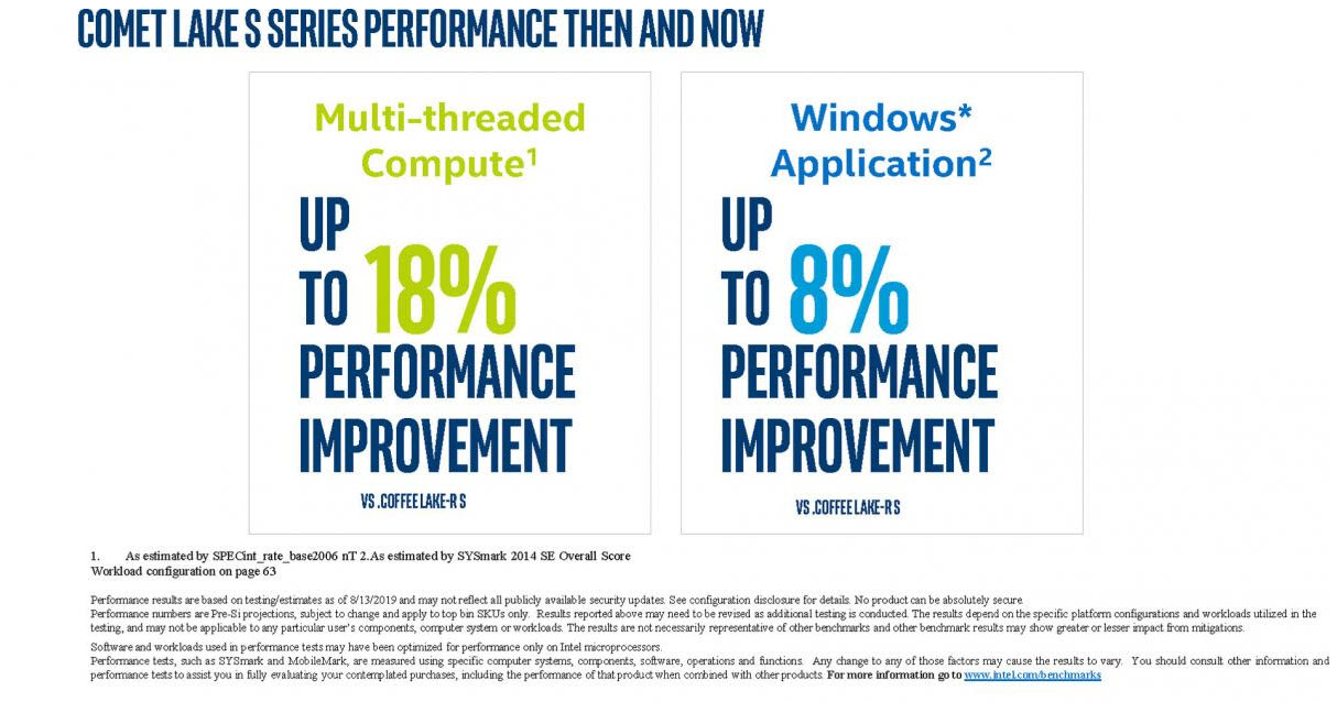 2019 11 04 9 17 38 เผยข้อมูลซีพียู Intel 10000ซีรี่ย์ Comet Lake S มาถึง 16รุ่นและชิบเซ็ตรุ่นใหม่ 400ซีรี่ย์มาพร้อมซ๊อกเก็ตใหม่ LGA1200 socket 