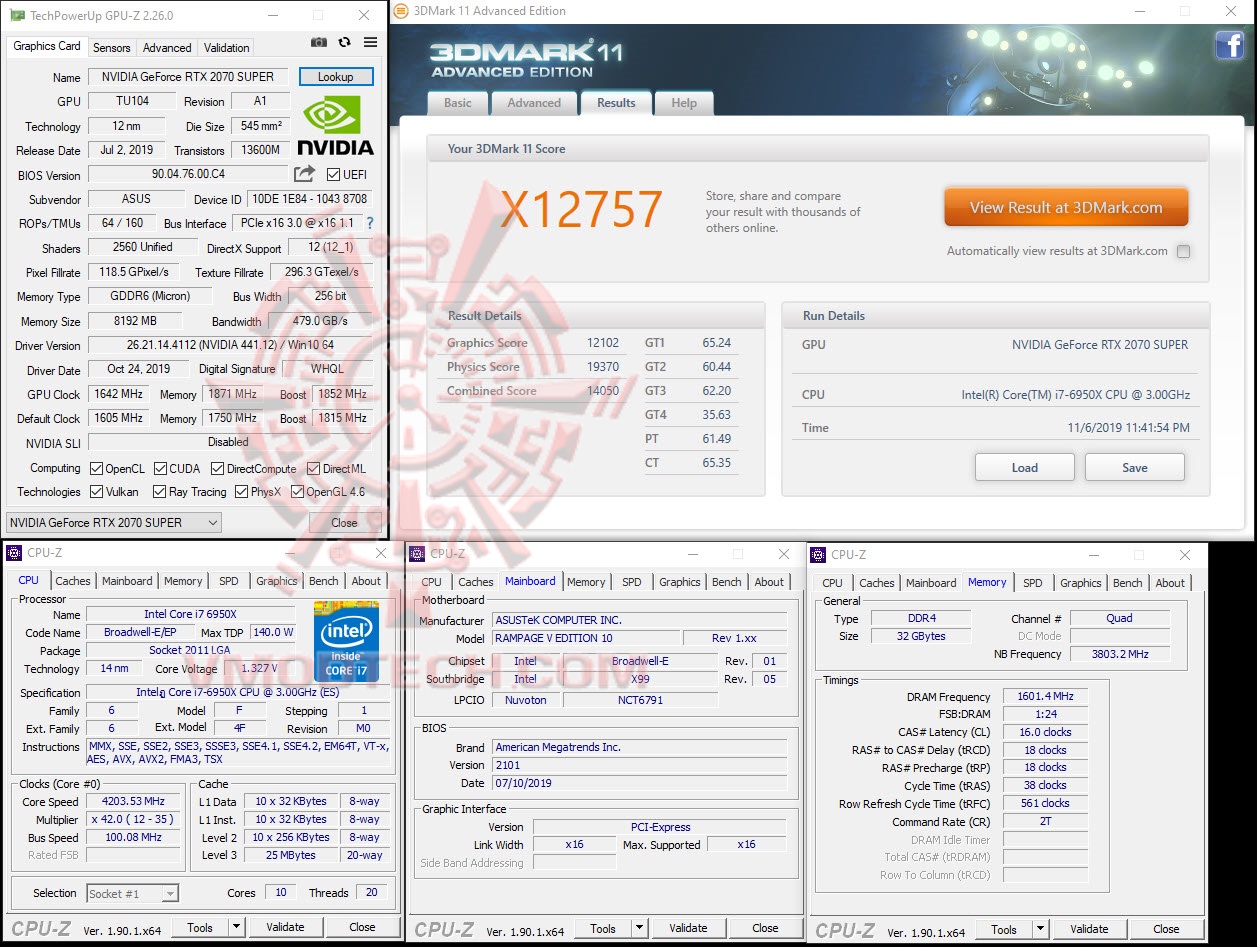 11xoc ASUS GeForce RTX 2070 SUPER DUAL EVO OC Edition Review