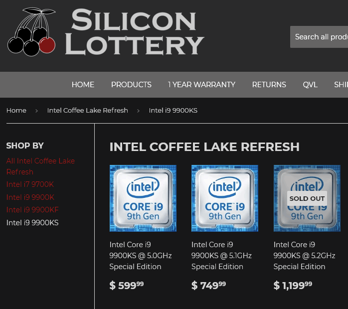 untitled 1 ขาโอฯเอาป่ะ ซีพียู Intel Core i9 9900KS รุ่นคัดเกรดวิ่ง 5.2Ghz ขายราคา 1200ดอลล่าสหรัฐฯ หรือประมาณ 37,XXXบาทไทย 