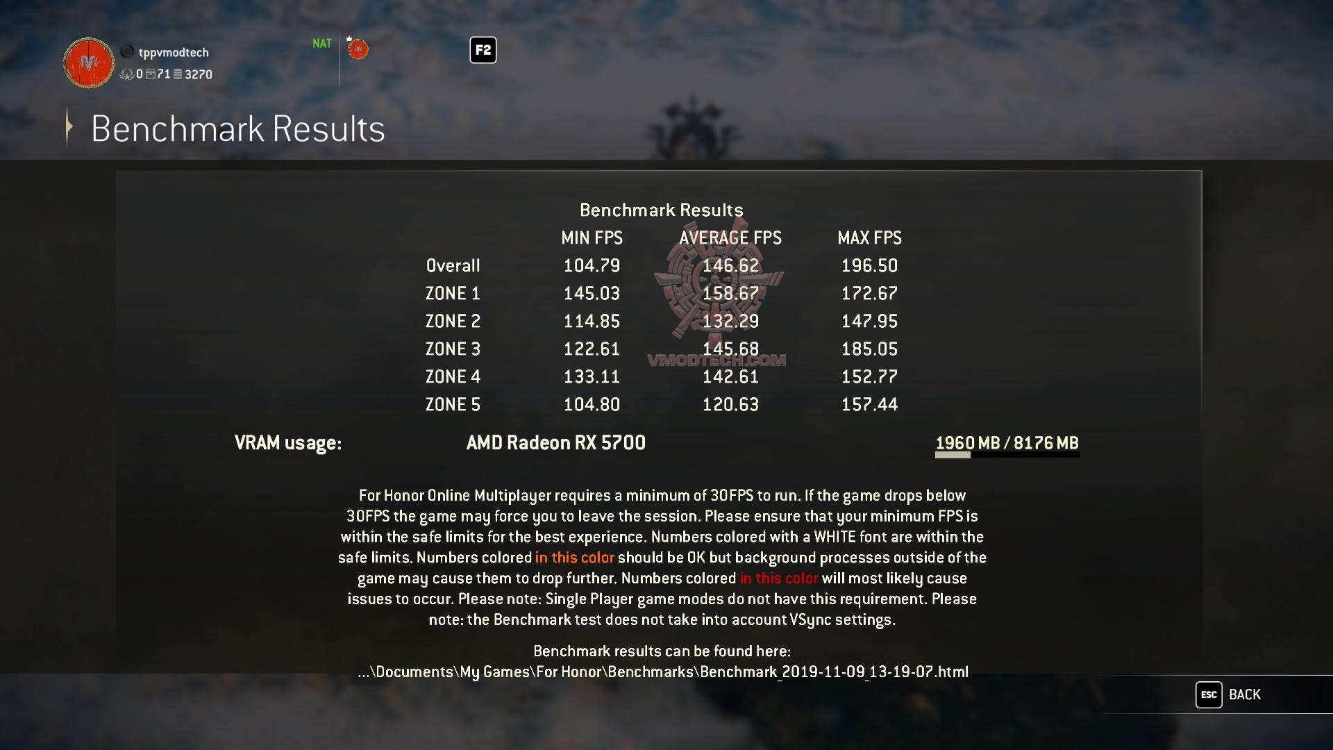 forhonor 2019 11 09 13 19 32 06 ASUS Radeon RX 5700 TUF Gaming OC Edition Review