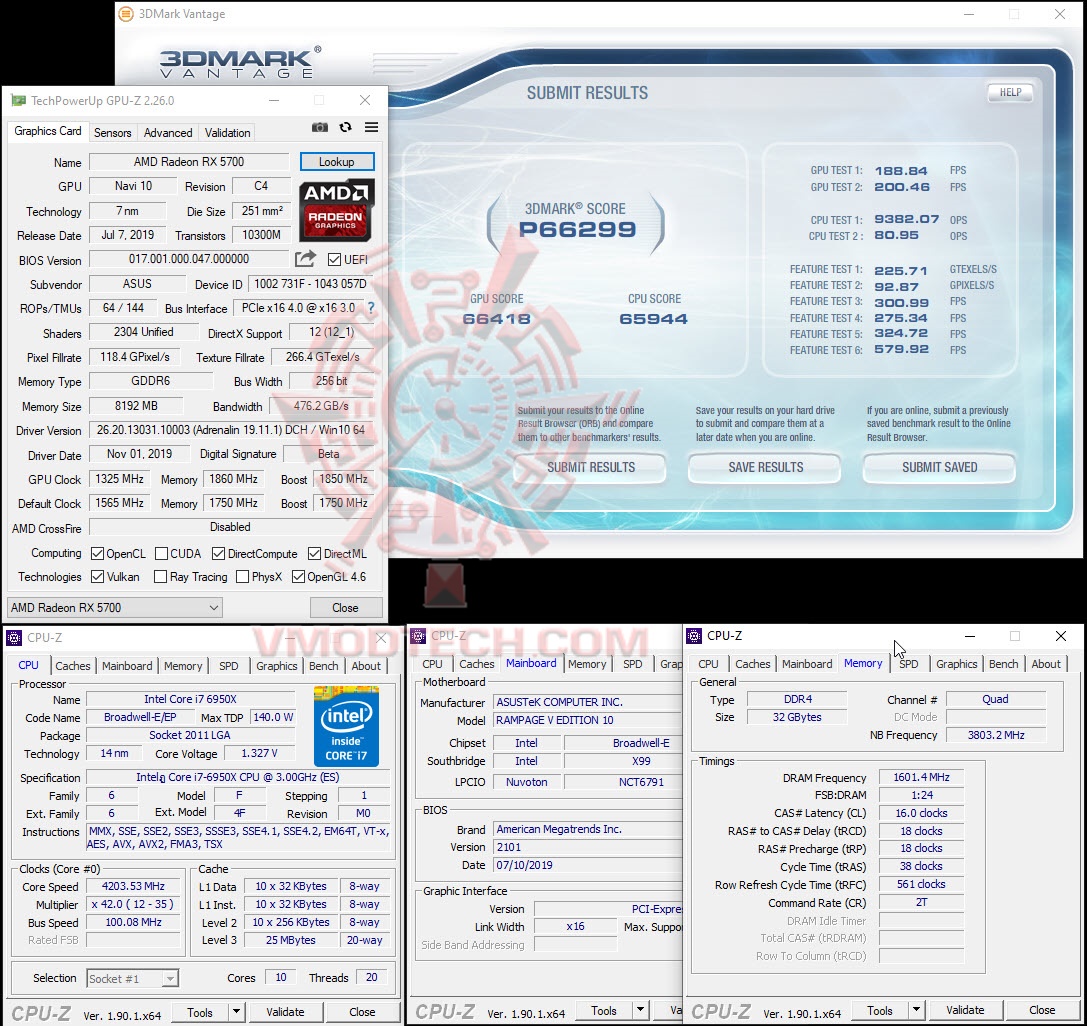 vantageoc ASUS Radeon RX 5700 TUF Gaming OC Edition Review