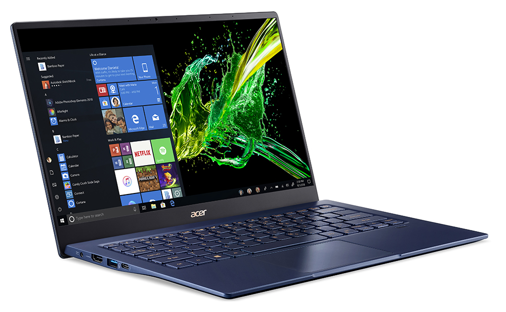 acer swift 5 sf514 54 wp win10 blue 02 Acer เปิดตัวผลิตภัณฑ์ใหม่ส่งท้ายปีด้วยโน้ตบุ๊ค Acer Swift 3, Acer Swift 5, Acer Swift 7 , Acer Aspire 3 , ออลอินวันพีซี Acer AIO C22 รุ่นใหม่ล่าสุด 