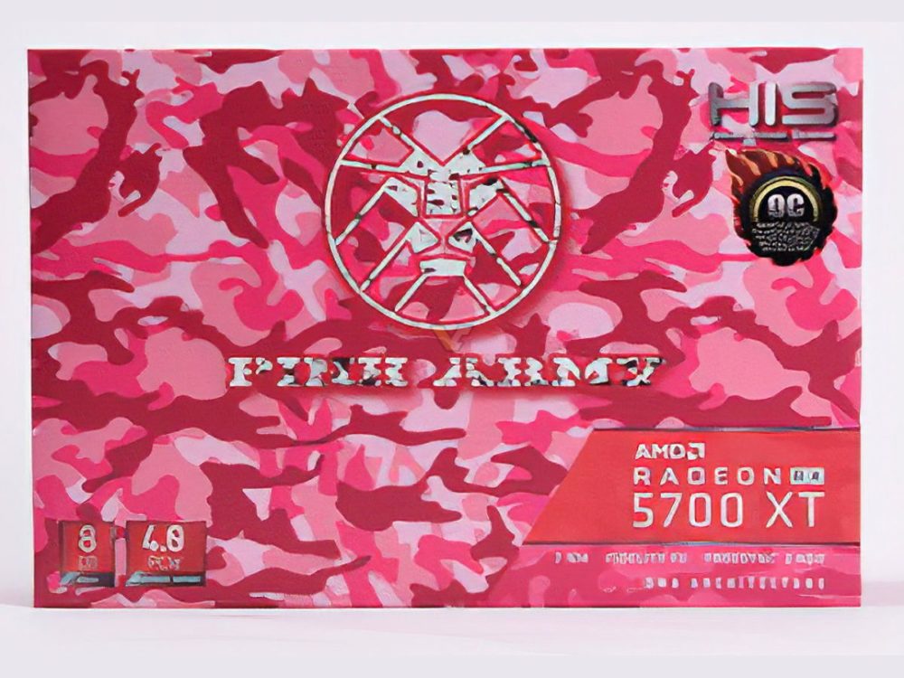 his radeon rx 5700 pink army 7 1000x750 HIS เปิดตัวการ์ดจอลายพรางสุดมุ้งมิ้งสวยงามในรุ่น Radeon RX 5700 XT ARMY 
