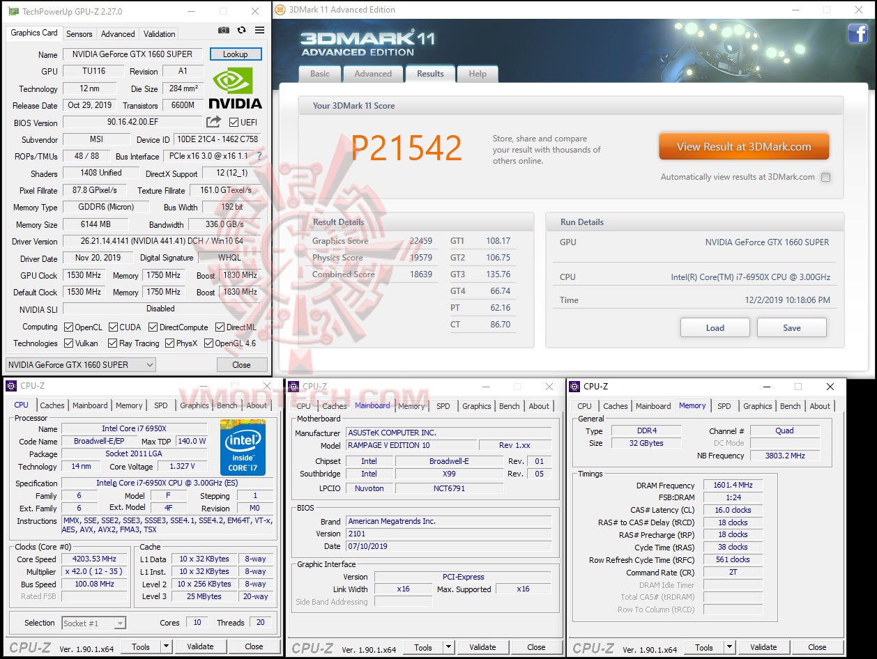 11p MSI Geforce GTX 1660 Super GAMING X Review
