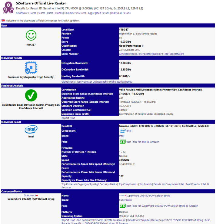 intel core i5 comet lake s 6 core 12 thread desktop cpu with z490 3 713x740 หลุดผลทดสอบ Intel Comet Lake S ขนาดสถาปัตย์ 14nm รุ่นเดสก์ท็อปที่คาดว่าเป็นรุ่น Core i9 10C/20T และ Core i5 6C/12T อย่างไม่เป็นทางการ