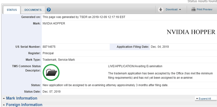 untitled 1 ลือ!! NVIDIA การ์ดจอในรุ่นต่อไปในโค๊ดเนม Hopper ลงทะเบียนการค้าเรียบร้อยแล้วอาจจะเป็น RTX 3000 ก็เป็นไปได้