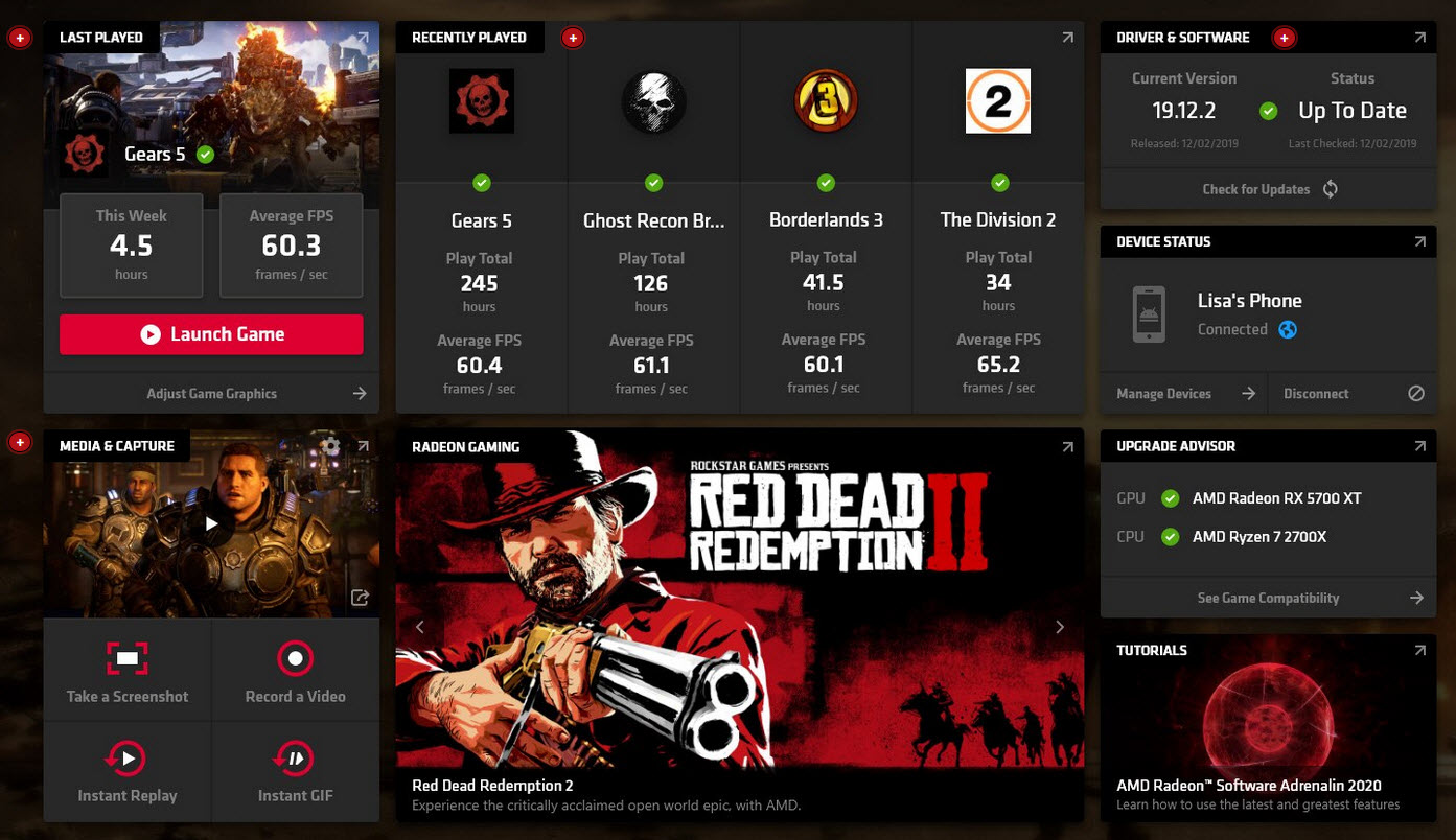 2019 12 13 2 32 10 เพิ่มประสบการณ์การใช้งานกราฟิกการ์ด AMD Radeon™ ของคุณด้วยซอฟต์แวร์ AMD Radeon™ Software Adrenalin 2020 Edition