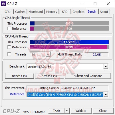 cpuzbench Intel Core i9 10980XE Extreme Edition Processor Review