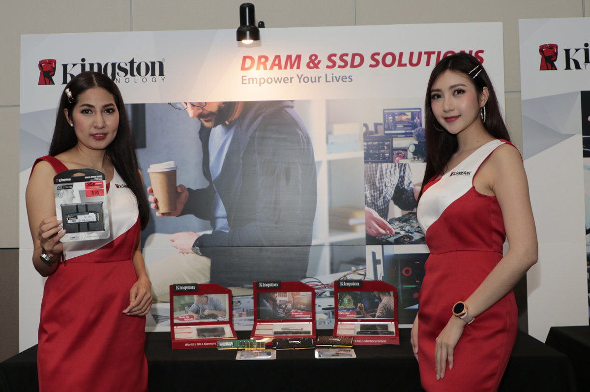 dramssd คิงส์ตัน โชว์เคสไลน์ผลิตภัณฑ์หน่วยความจำพร้อมโซลูชั่นเต็มรูปแบบภายใต้คอนเซ็ปต์ ‘Kingston is everywhere with you’ ผลิตภัณฑ์คิงส์ตัน มอบประสิทธิภาพสูงสุด รับประกันตลอดอายุการใช้งาน