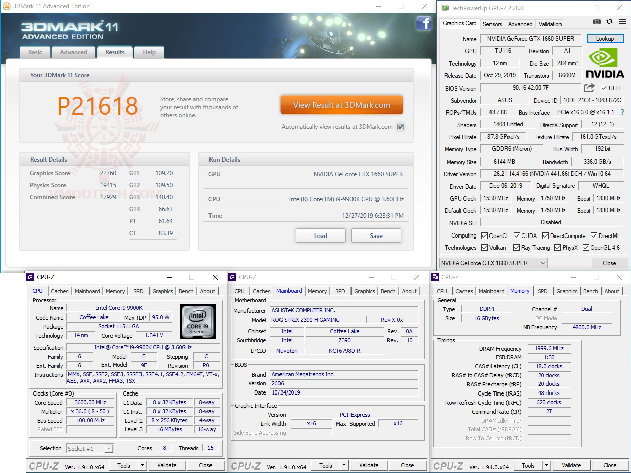 11 ASUS TUF Gaming GeForce GTX 1660 SUPER OC Edition 6GB GDDR6 Review
