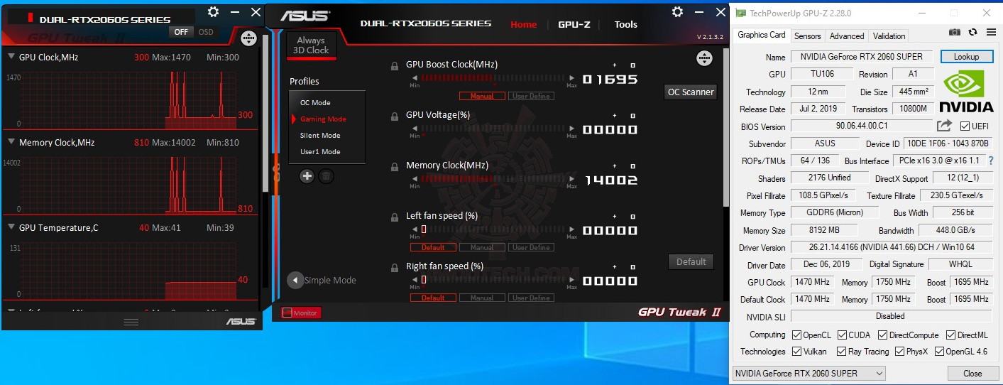 gpu twaek ii 2 ASUS TUF Gaming GeForce GTX 1660 SUPER OC Edition 6GB GDDR6 Review