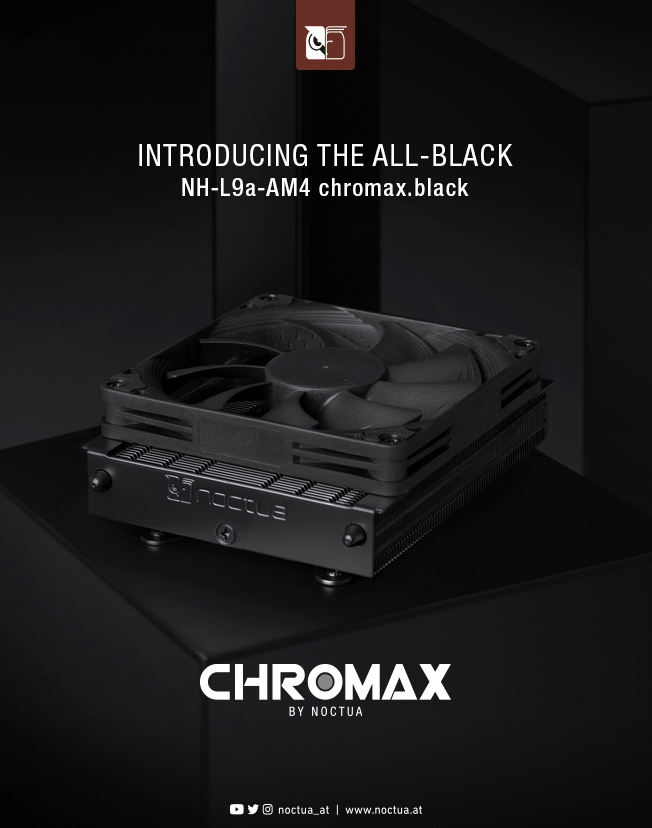 noctua chromax launch 2020 01 Noctua เปิดตัวฮีตซิงค์รุ่นใหม่ NH L9a AM4 สำหรับซีพียู RYZEN โดยเฉพาะ 