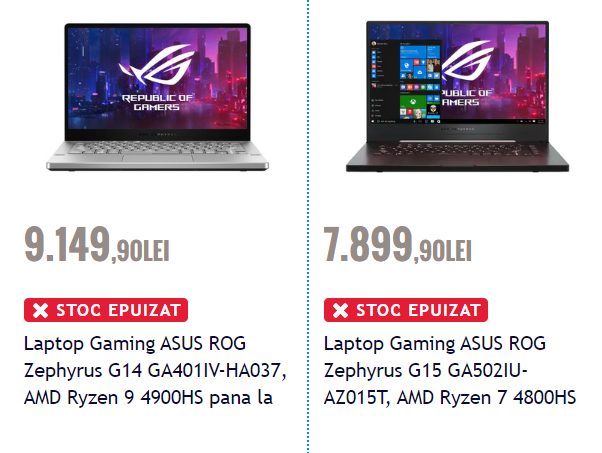 asus-rog-g14-and-g15 asus rog g14 and g15 พบข้อมูล AMD Ryzen 9 4900HS มีจำนวนคอร์ 8C/16T ความเร็วสูงสุดมากถึง 4.4 GHz กันเลยทีเดียว
