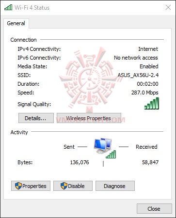 connection speed 24 ASUS RT AX56U AX1800 Dual Band WiFi 6 Review