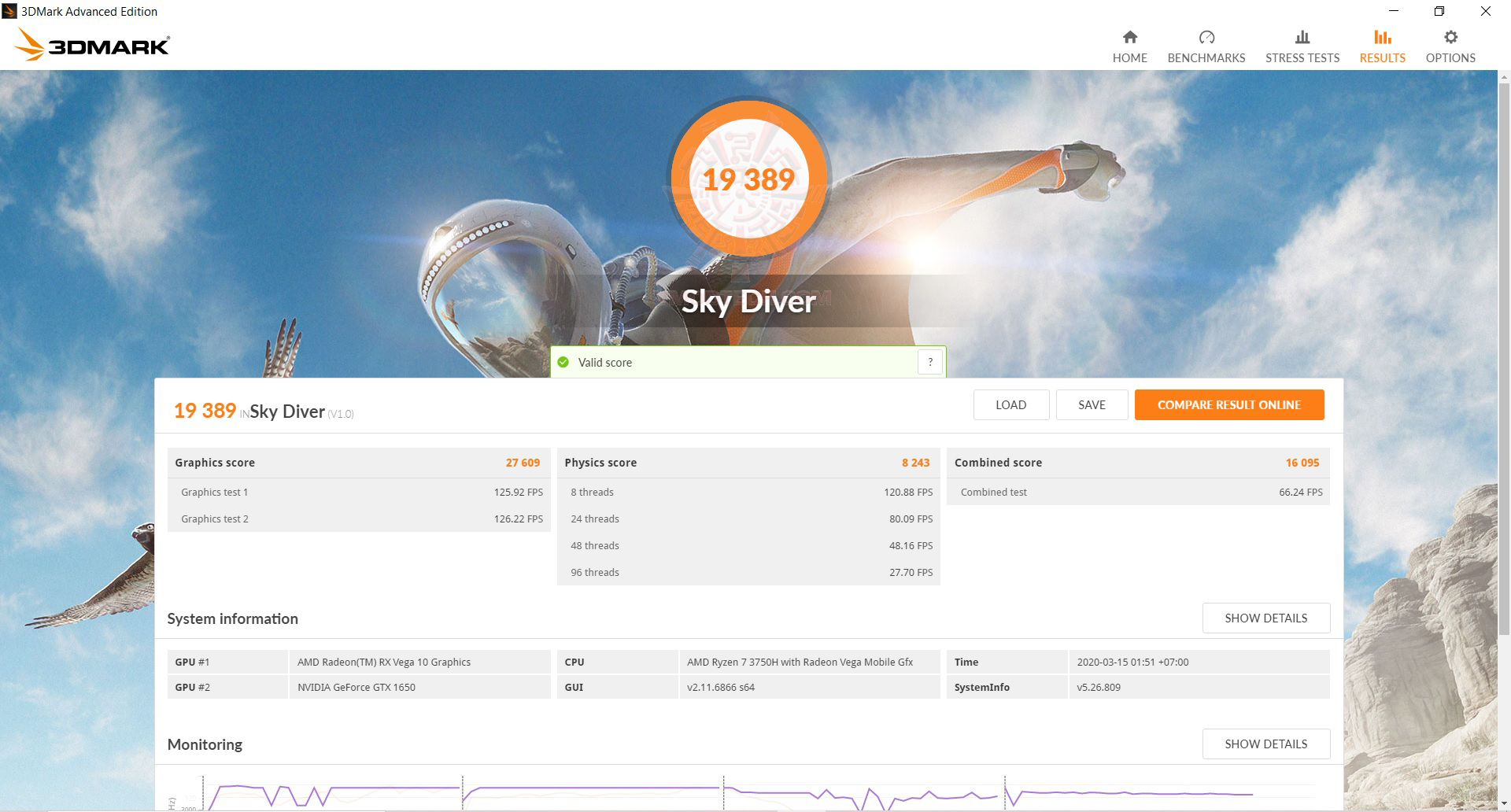sky ACER NITRO 5 AN515 43 R0T3 AMD RYZEN 7 3750H VGA GTX 1650 120HZ IPS REVIEW 