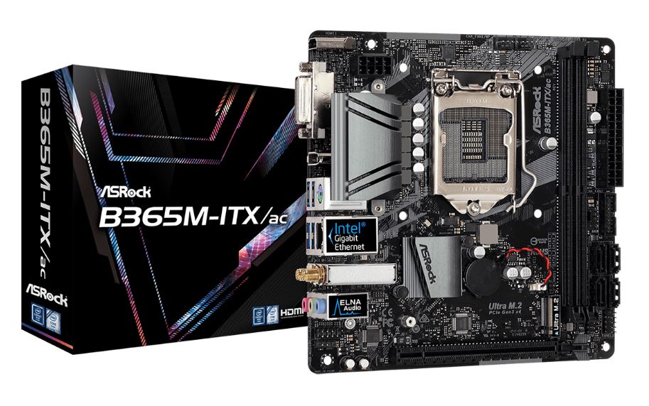 asrock-b365m-itx-box asrock b365m itx box ASRock B365M ITX/ac เมนบอร์ดเกมมิ่ง สำหรับมินิพีซีตัวจริง