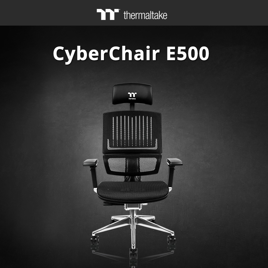 the new thermaltake cyberchair e500 1 Thermaltake เปิดตัวเก้าอี้ CyberChair E500 รุ่นใหม่ล่าสุดสำหรับสายทำงานที่เน้นความสะดวกสบายสายสุขภาพอย่างแท้จริง