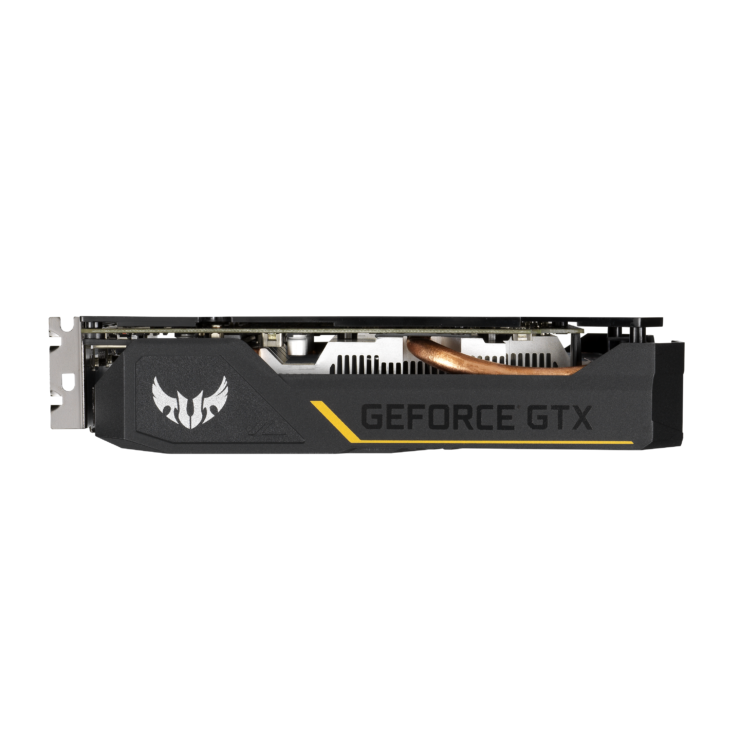 tuf gtx1650 4gd6 side 740x740 เอซุสเปิดตัวการ์ดจอ ASUS GeForce GTX 1650 D6 ซีรี่ย์ที่มาพร้อมแรม GDDR6 ในรุ่น ROG Strix และ TUF Gaming รุ่นใหม่ล่าสุด