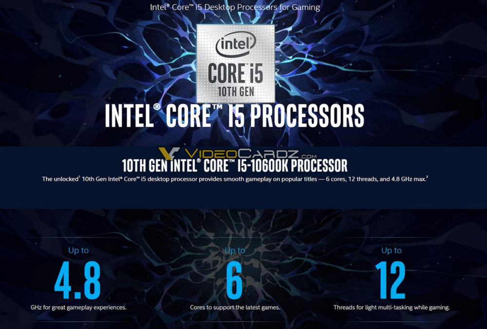 intel-core-i5-10600k-specs-1000x675 intel core i5 10600k specs 1000x675 ลือ!! Intel Core i9 10900K, Core i7 10700K และ Core i5 10600K คาดเปิดตัวก่อน 3รุ่นในวันที่ 30เมษายนที่จะถึงนี้